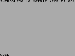 Screen from Matrices