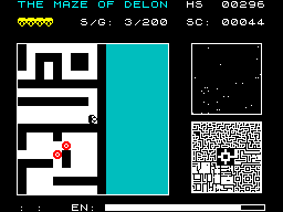 Screen from The Maze of Delon
