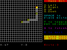 Screen from Mazebot