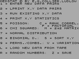 Screen from MedStat
