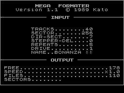 Screen from Mega Formater