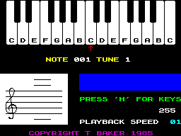 Screen from Melody Master