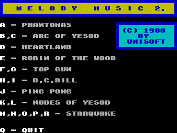 Screen from Melody Music II