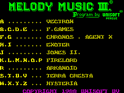 Screen from Melody Music III