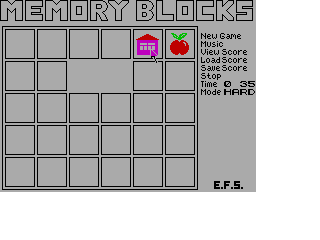 Screen from Memory Blocks