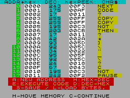 Screen from Memory Monitor