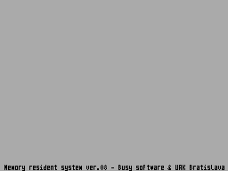 Screen from Memory Resident System