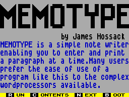 Screen from Memotype