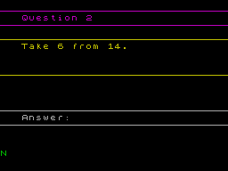 Screen from Mental Arithmetic