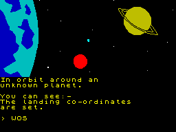 Screen from Message from Andromeda