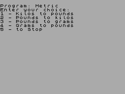 Screen from Metric Conversions