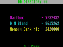 Screen from MicroLink
