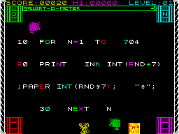 Screen from Micro Mouse Goes De-bugging