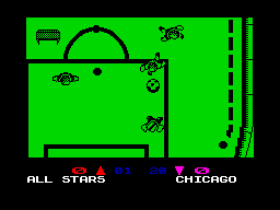 Screen from MicroProse Soccer