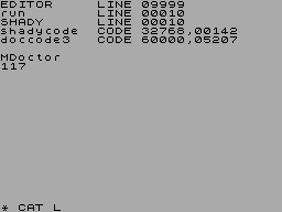 Screen from Microdrive Doctor