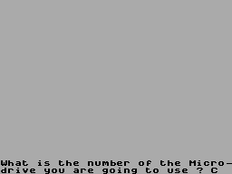 Screen from Microdrive Interface 1 Tester