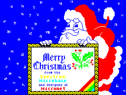 Screen from Micronet Christmas Card