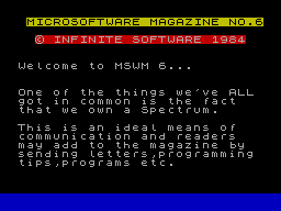 Screen from Microsoftware Magazine No 6