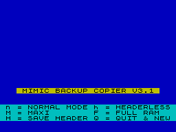 Screen from Mimic
