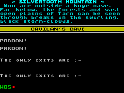 Screen from The Mines of Lithiad
