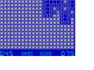 Screen from Minesweeper