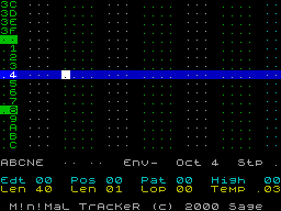 Screen from Minimal Tracker