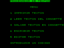 Screen from Minitext