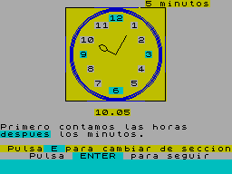 Screen from Minutos