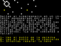 Screen from Mision Espacial