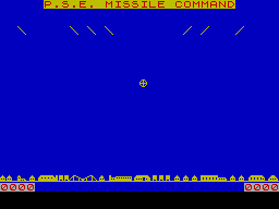Screen from Missile Command