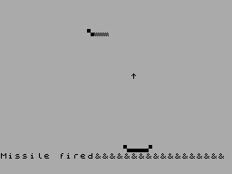 Screen from Missile Command