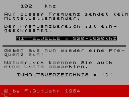 Screen from Mittelwelle
