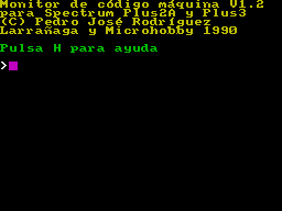Screen from Monitor de Codigo Maquina