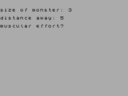 Screen from Monster Wrestling