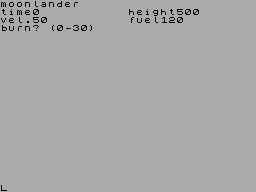 Screen from Moonlander