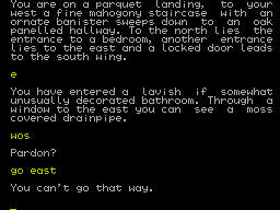 Screen from Mordon's Quest