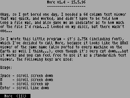 Screen from More