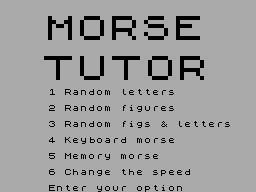 Screen from Morse