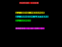 Screen from Morse Code