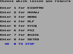 Screen from Morse Trainer