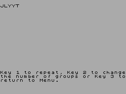 Screen from Morse Tutor