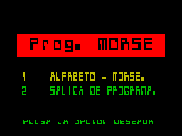 Screen from Morse