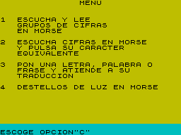 Screen from Morse