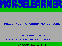 Screen from Morselearner