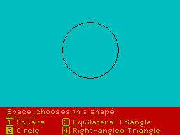 Screen from Mr T's Shape Games