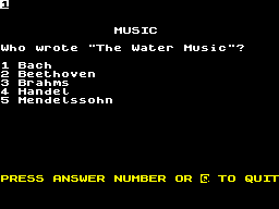 Screen from Multi-Quiz
