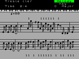 Screen from Music Composer