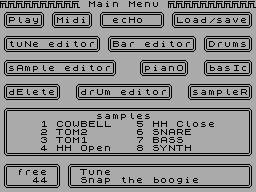 Screen from Music Machine
