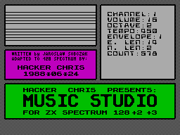 Screen from Music Studio