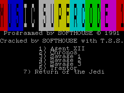 Screen from Music Supercode 1